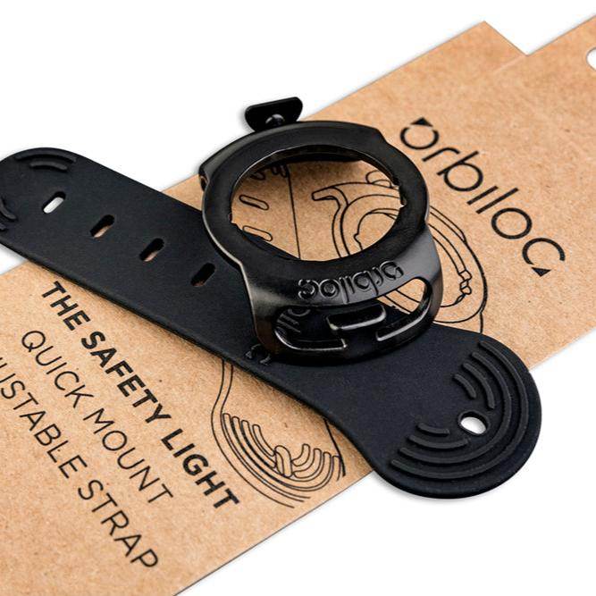 Orbiloc Adjustable Strap – flexibler Silikonriemen mit Anti-Rutsch-Lamellen zur sicheren Befestigung des Orbiloc Safety Lights an Halsband, Geschirr oder Ausrüstung