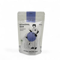 Poodlewohl Bio-Hundesnack aus Rind, Huhn, Karotte und Apfel – gesunder, natürlicher Snack aus kontrolliert biologischer Landwirtschaft. Ideal als Belohnung oder Snack zwischendurch, frei von künstlichen Zusätzen.