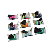 Handgefertigter Segeltuch Kotbeutelhalter in individueller Farbe, einzigartiges Unikat für Hundebesitzer, passend für alle gängigen Kotbeutelrollen, praktisches und stylisches Accessoire für Spaziergänge