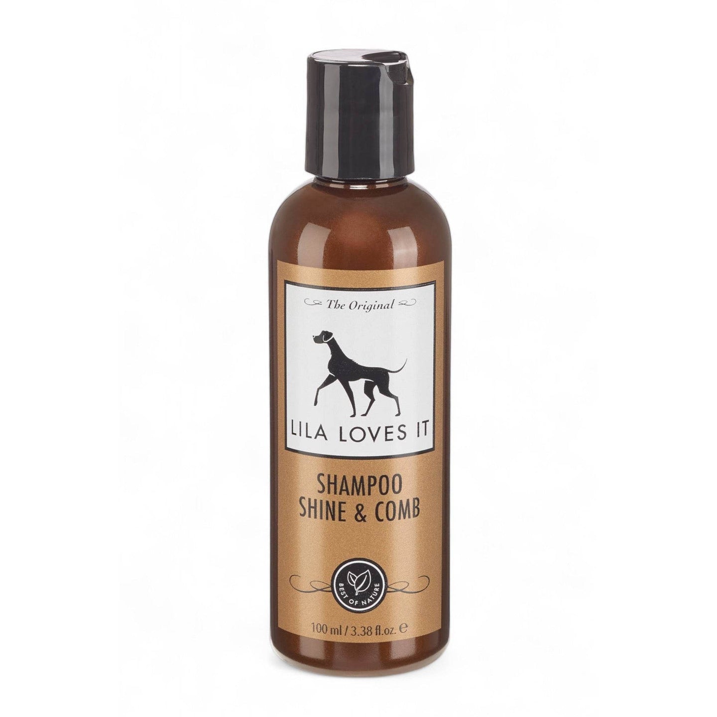 SHAMPOO SHINE & COMB – Natürliche Fellpflege für Hunde. Mit Jojoba-, Macadamia-, Kokos-, Verbene-, Yuzu- und Lavendelöl sowie Meersalz. Sorgt für seidigen Glanz, leichte Kämmbarkeit und pflegt Haut & Fell. pH-hautfreundlich und als Konzentrat bis 1:10 mit Wasser verdünnbar.