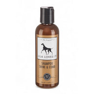 SHAMPOO SHINE & COMB – Natürliche Fellpflege für Hunde. Mit Jojoba-, Macadamia-, Kokos-, Verbene-, Yuzu- und Lavendelöl sowie Meersalz. Sorgt für seidigen Glanz, leichte Kämmbarkeit und pflegt Haut & Fell. pH-hautfreundlich und als Konzentrat bis 1:10 mit Wasser verdünnbar.