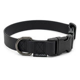 Treusinn Biothane Halsband 25mm Super Stay in Schwarz – robustes und wasserfestes Hundehalsband aus recyceltem Biothane® mit praktischen Klickverschluss und verstellbarem Design