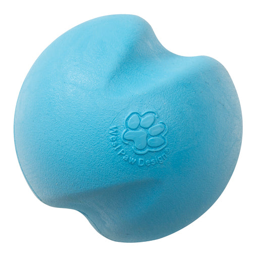 Westpaw Jive Hundespielzeug aus robustem Zogoflex-Material – schwimmfähig, zahnfreundlich und ideal für Apportierspiele.